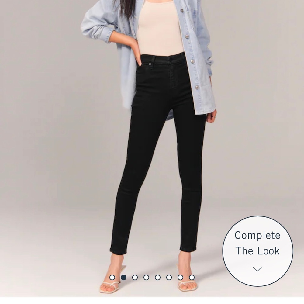 Abercrombie super skinny black jeans